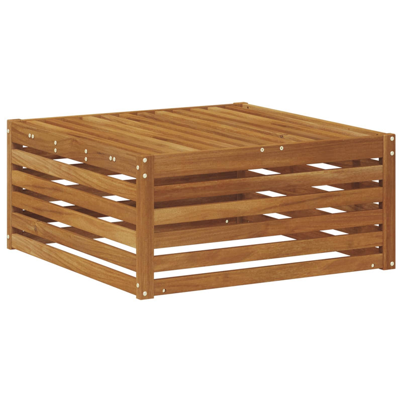Pufa na zewnątrz Naturalny 79 x 79 x 37 cm Lite Drewno Akacji