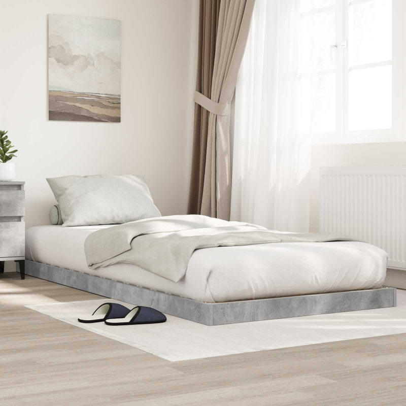 Stelaż łóżkowy Betonowy szary 80 x 200 cm