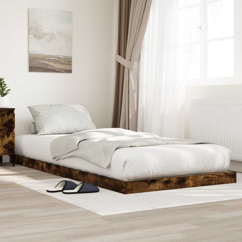 Stelaż łóżkowy Dąb wędzony 80 x 200 cm Materiał drewnopochodny