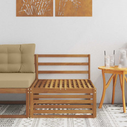 Środkowa sofa ogrodowa Lite Drewno Akacji Naturalny