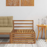Środkowa sofa ogrodowa Lite Drewno Akacji Naturalny