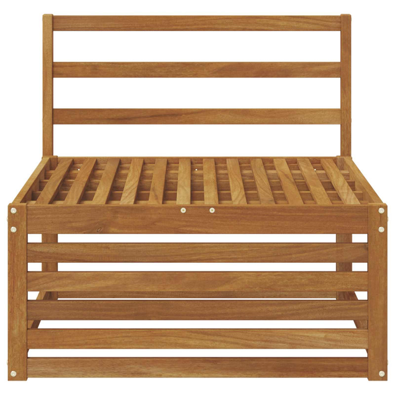 Środkowa sofa ogrodowa Lite Drewno Akacji Naturalny