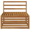 Środkowa sofa ogrodowa Lite Drewno Akacji Naturalny
