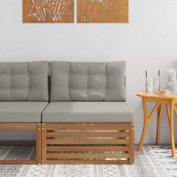 Sofa środkowa na zewnątrz Lite Drewno Akacji Naturalny