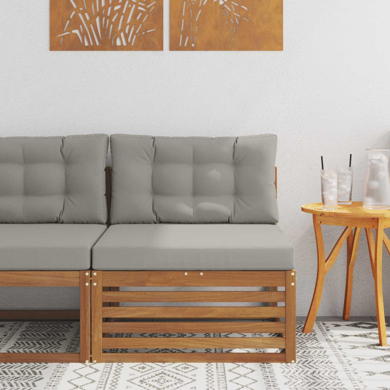 Sofa środkowa na zewnątrz Lite Drewno Akacji Naturalny