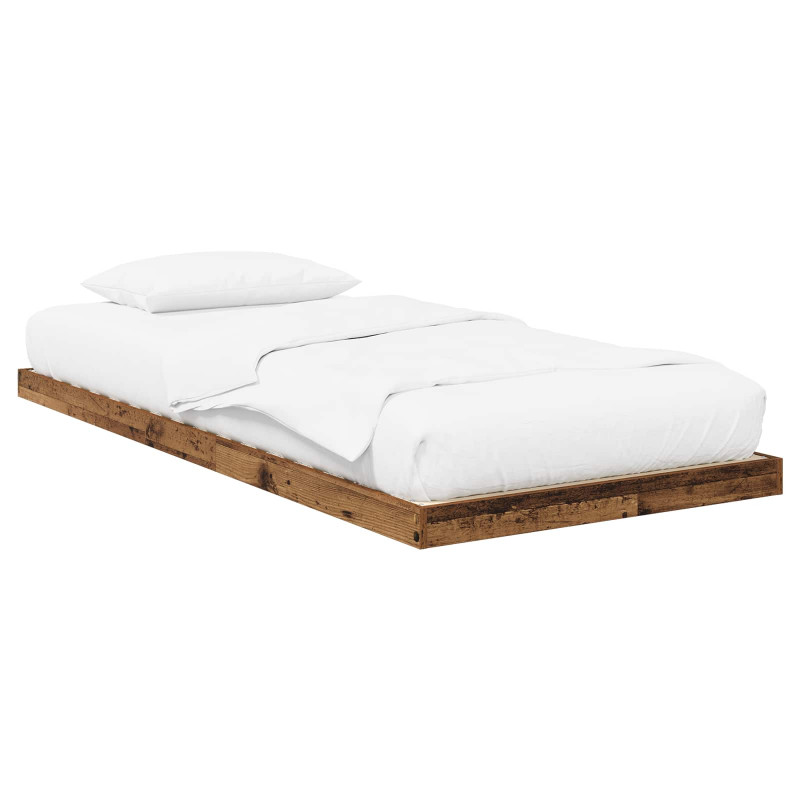 Stelaż łóżkowy Stare drewno 80 x 200 cm Materiał drewnopochodny