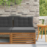 Sofa środkowa na zewnątrz Lite Drewno Akacji Naturalny