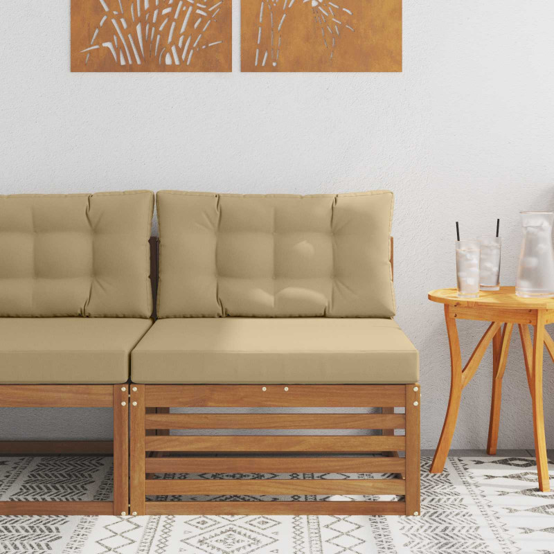 Sofa środkowa na zewnątrz Lite Drewno Akacji Naturalny