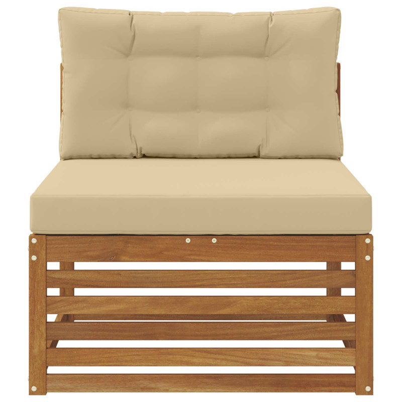 Sofa środkowa na zewnątrz Lite Drewno Akacji Naturalny