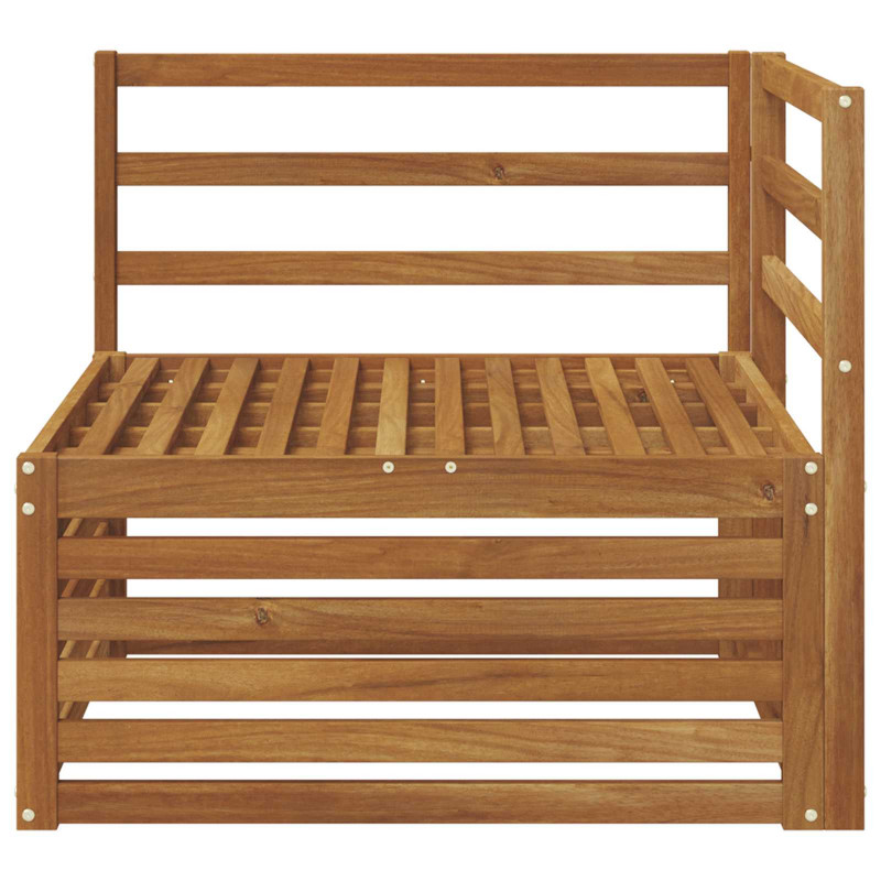Sofa narożna na zewnątrz Lite Drewno Akacji Naturalny