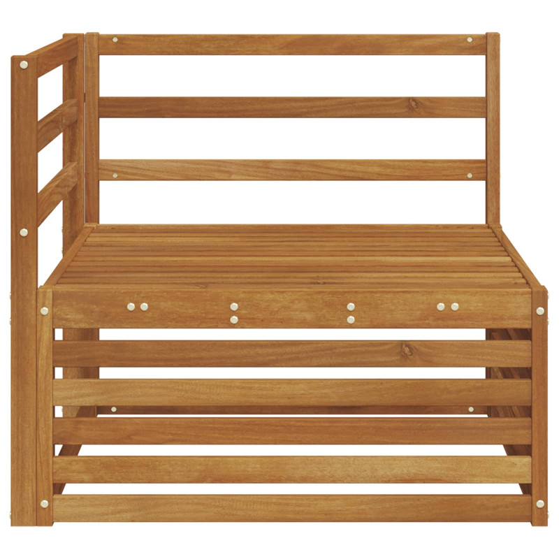 Sofa narożna na zewnątrz Lite Drewno Akacji Naturalny