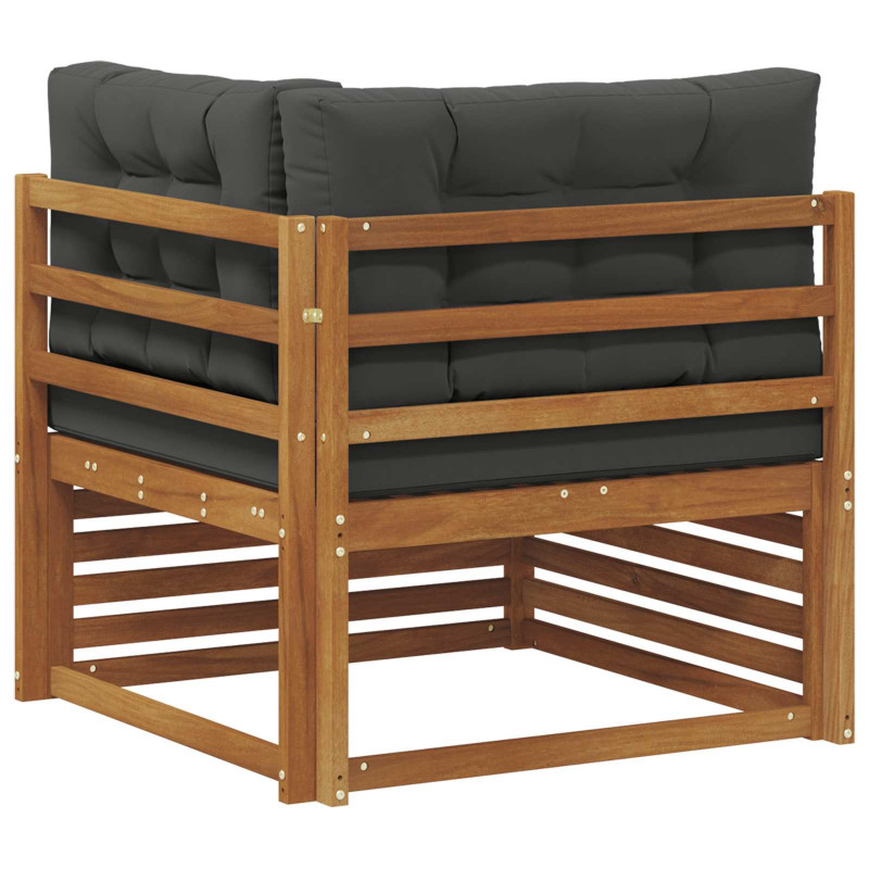 Sofa narożna na zewnątrz Lite Drewno Akacji Naturalny