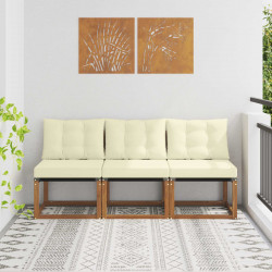 3 Sztuka Sofa środkowa na zewnątrz