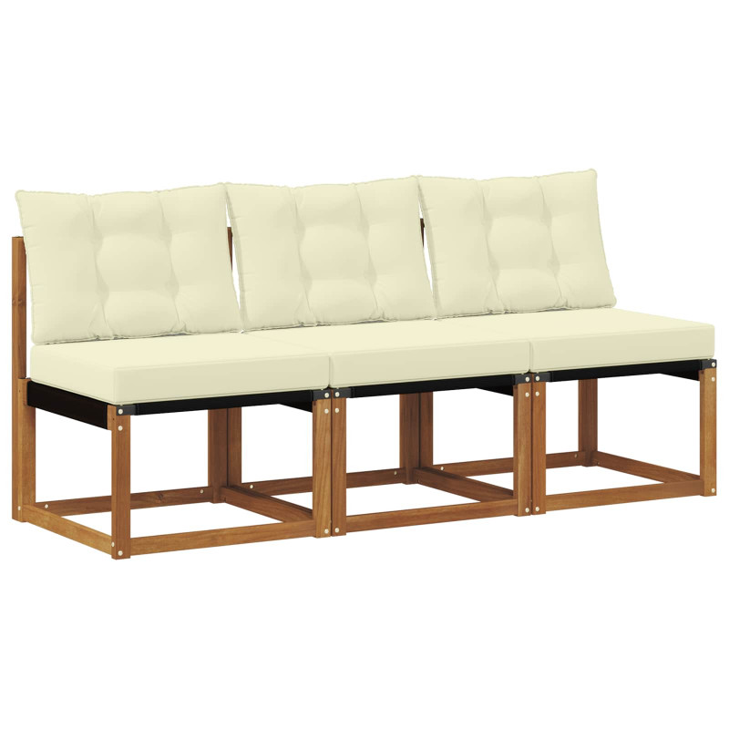 3 Sztuka Sofa środkowa na zewnątrz