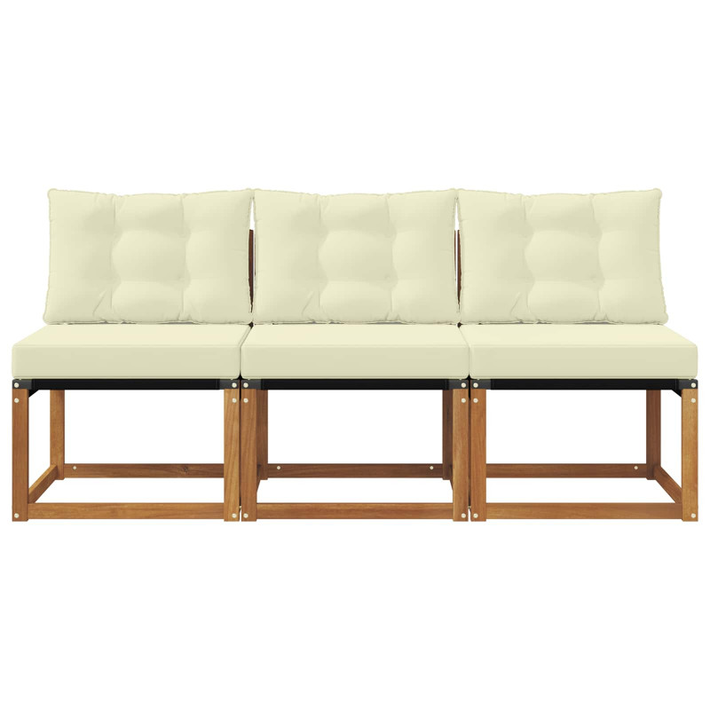 3 Sztuka Sofa środkowa na zewnątrz