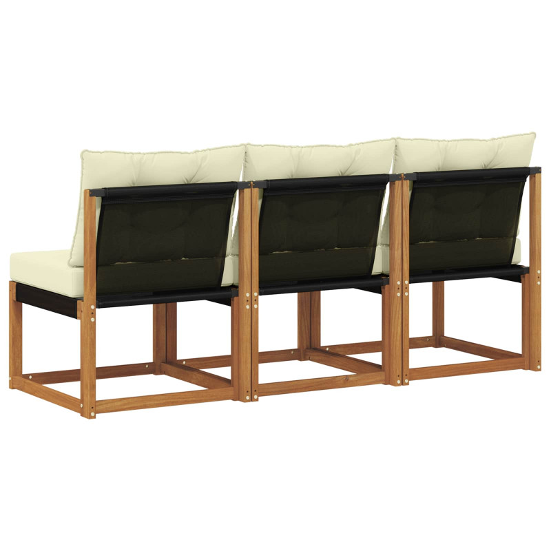 3 Sztuka Sofa środkowa na zewnątrz