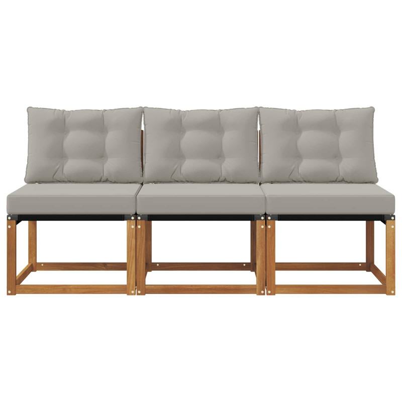 3 Sztuka Sofa środkowa na zewnątrz