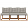 3 Sztuka Sofa środkowa na zewnątrz