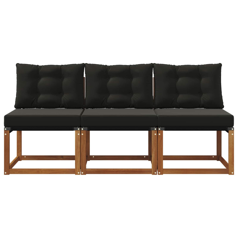 3 Sztuka Sofa środkowa na zewnątrz