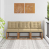 3 Sztuka Sofa środkowa na zewnątrz