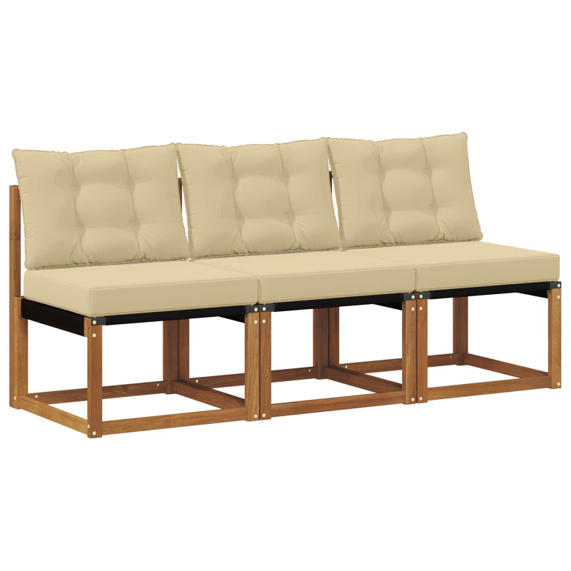 3 Sztuka Sofa środkowa na zewnątrz