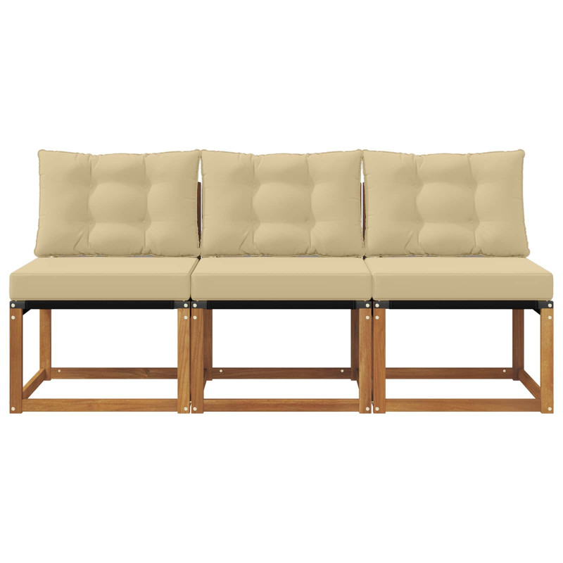 3 Sztuka Sofa środkowa na zewnątrz