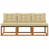 3 Sztuka Sofa środkowa na zewnątrz