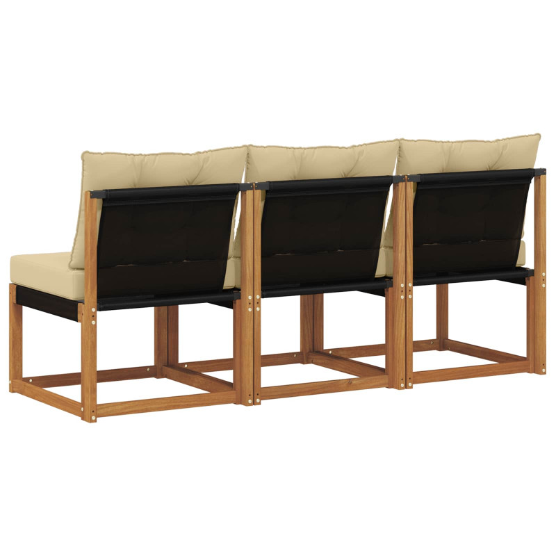 3 Sztuka Sofa środkowa na zewnątrz