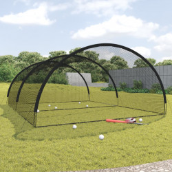 Siatka do treningu uderzeń w baseballu, czarna, 600x400x250 cm
