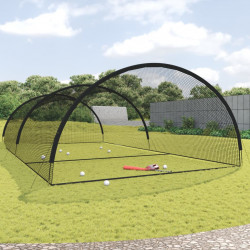 Siatka do treningu uderzeń w baseballu, czarna, 900x400x250 cm