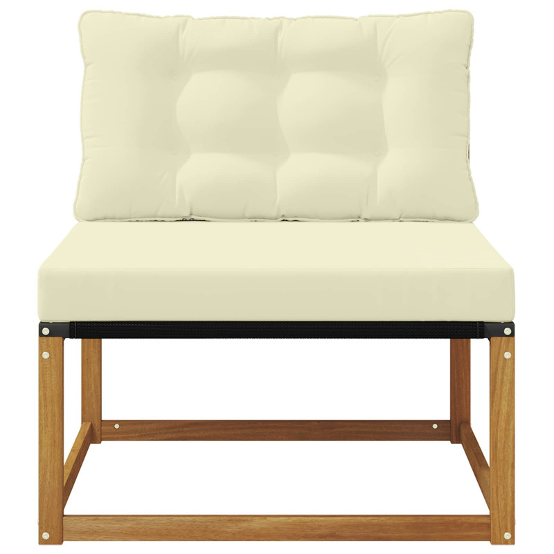 Środkowa sofa ogrodowa Lite Drewno Akacji Naturalny