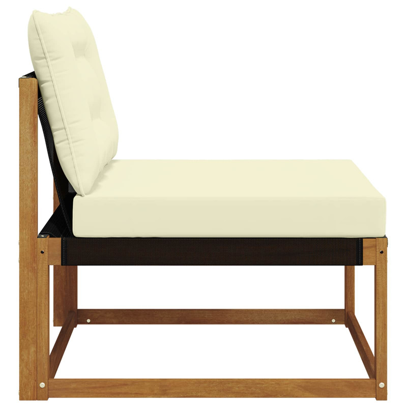 Środkowa sofa ogrodowa Lite Drewno Akacji Naturalny