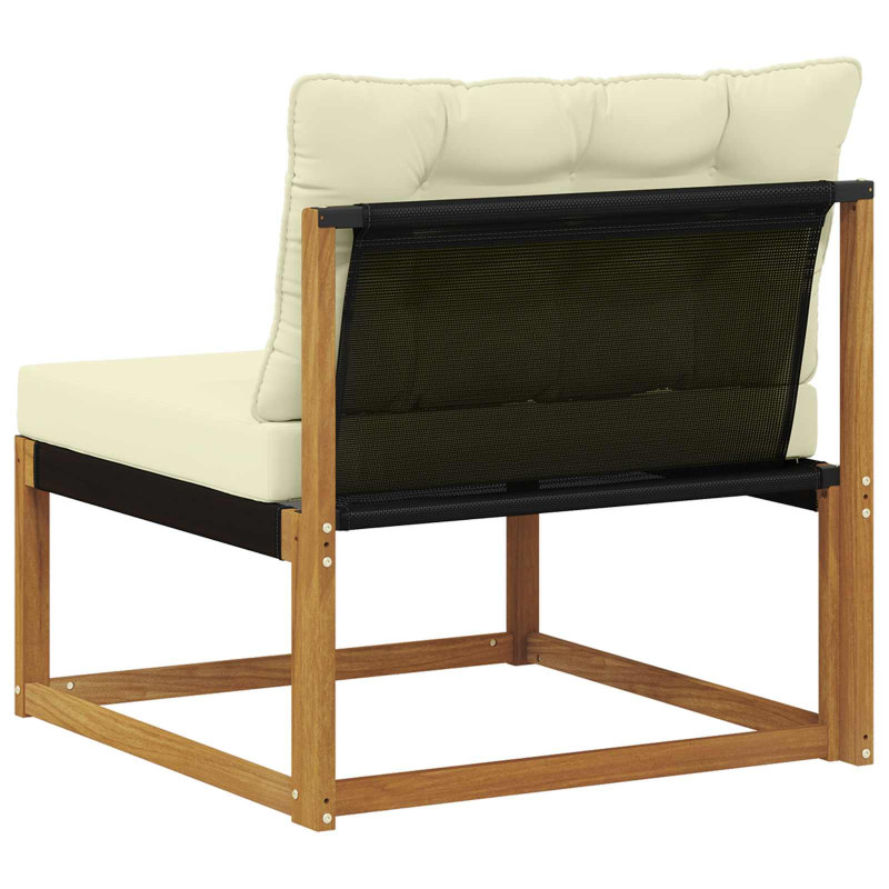 Środkowa sofa ogrodowa Lite Drewno Akacji Naturalny