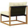 Środkowa sofa ogrodowa Lite Drewno Akacji Naturalny