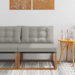 Środkowa sofa ogrodowa Lite Drewno Akacji Naturalny