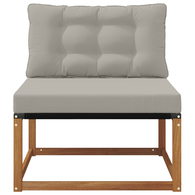 Środkowa sofa ogrodowa Lite Drewno Akacji Naturalny