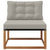 Środkowa sofa ogrodowa Lite Drewno Akacji Naturalny