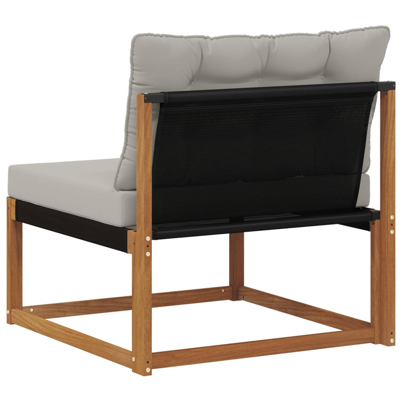 Środkowa sofa ogrodowa Lite Drewno Akacji Naturalny