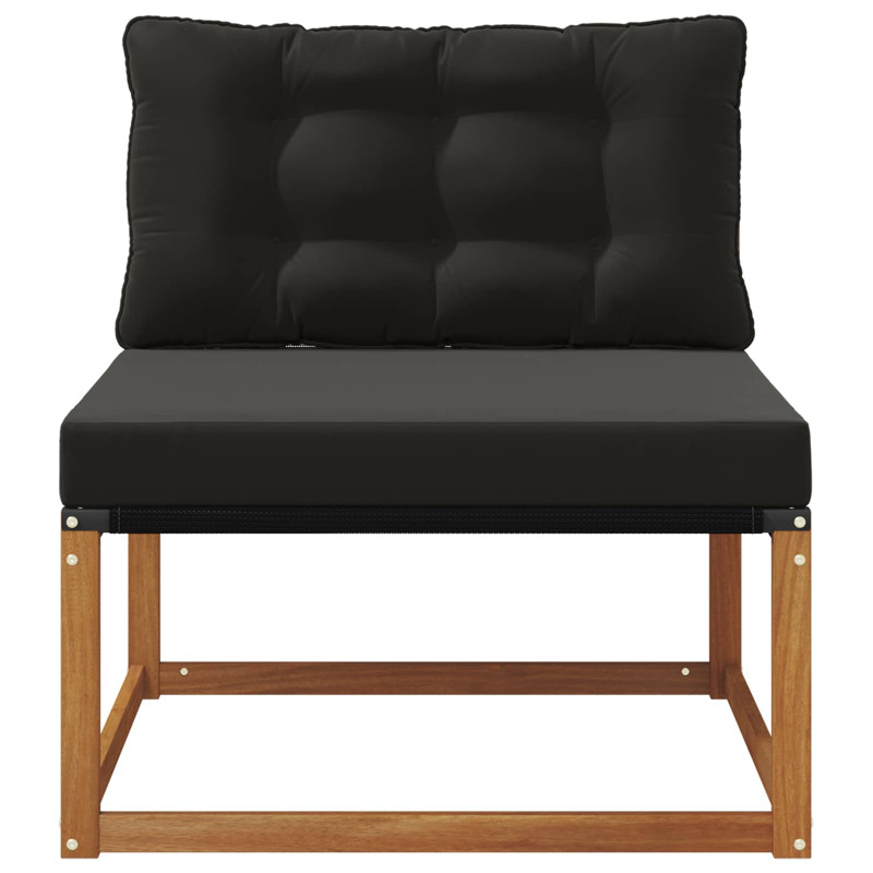 Środkowa sofa ogrodowa Lite Drewno Akacji Naturalny
