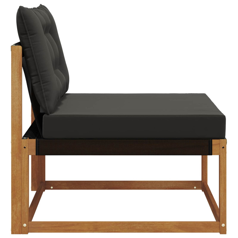 Środkowa sofa ogrodowa Lite Drewno Akacji Naturalny