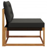 Środkowa sofa ogrodowa Lite Drewno Akacji Naturalny