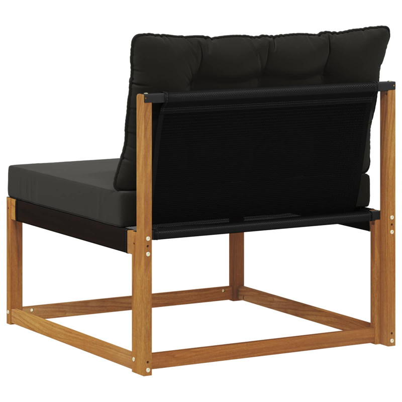 Środkowa sofa ogrodowa Lite Drewno Akacji Naturalny