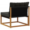 Środkowa sofa ogrodowa Lite Drewno Akacji Naturalny