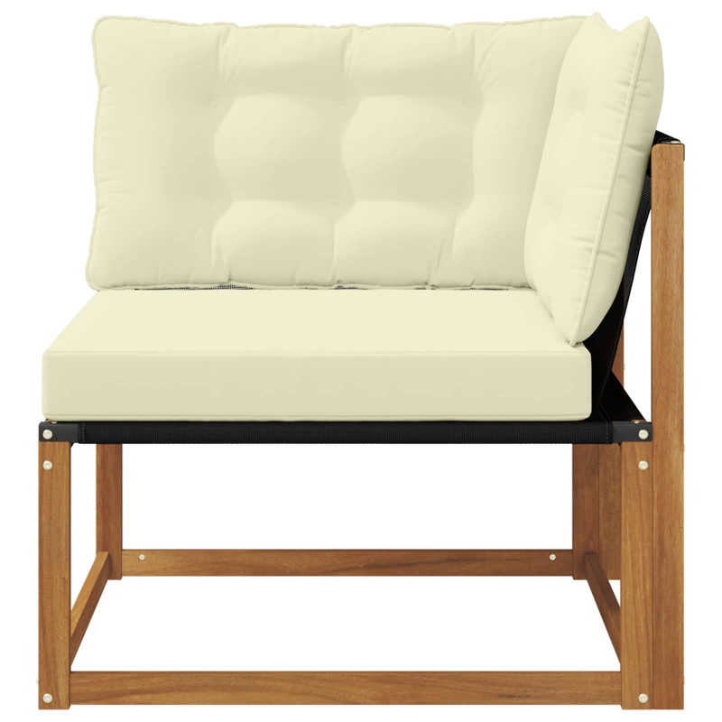 Sofa narożna na zewnątrz Lite Drewno Akacji Naturalny
