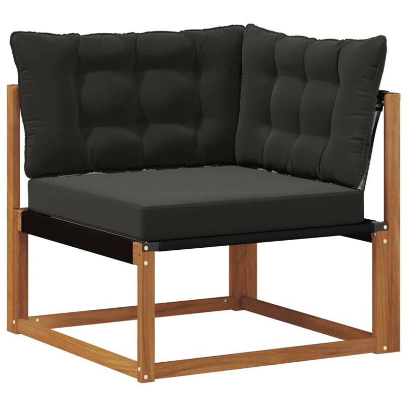 Sofa narożna na zewnątrz Lite Drewno Akacji Naturalny