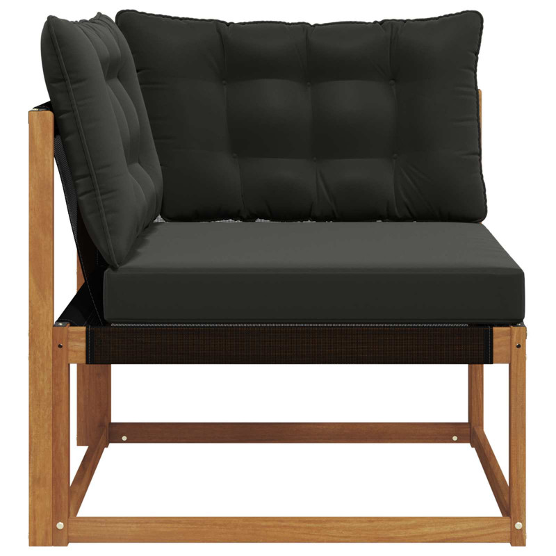 Sofa narożna na zewnątrz Lite Drewno Akacji Naturalny