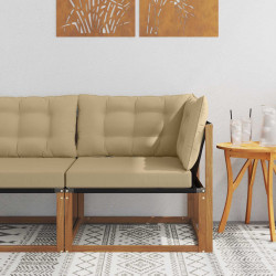 Sofa narożna na zewnątrz Lite Drewno Akacji Naturalny