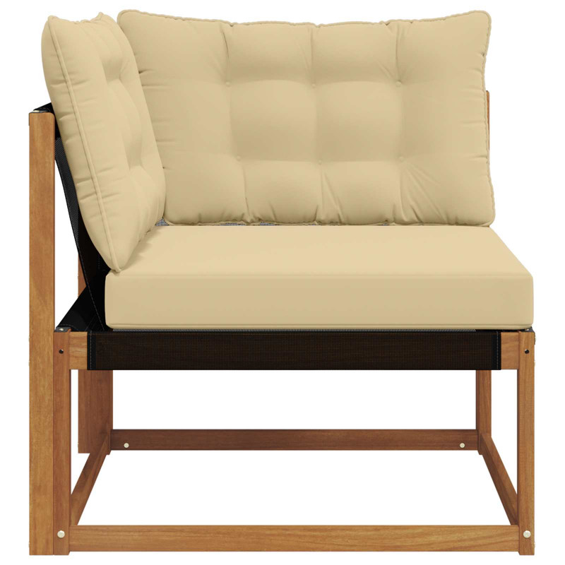 Sofa narożna na zewnątrz Lite Drewno Akacji Naturalny