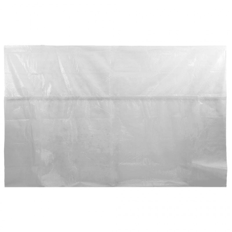 Pływająca folia solarna z PE, 732x366 cm, szara
