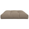 Poduszka na paletę, taupe, 120x80x12 cm, tkanina